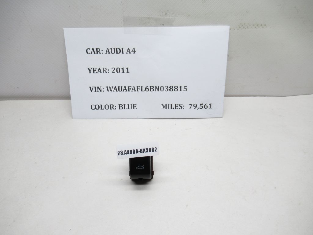 2011-2012 Audi A4 Trunk Lid Lock Open Switch Button 8K0959831A OEM