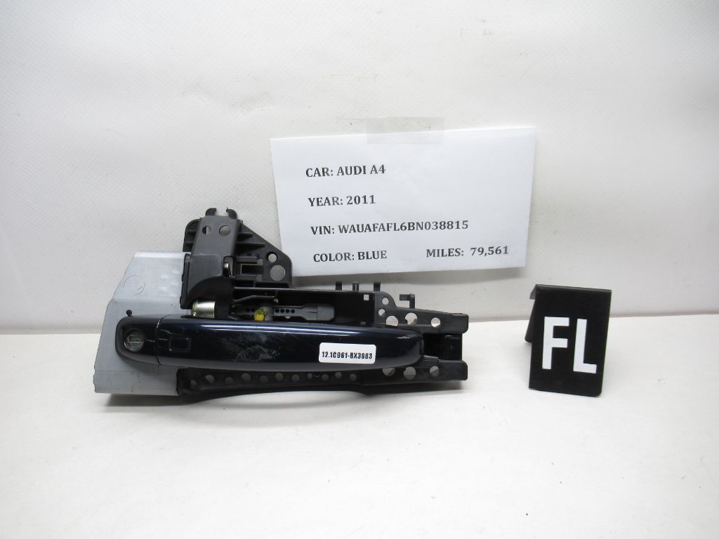 11-12 Audi A4 Front Left Exterior Door Handle Assembly 8T1837885B (Damaged) OEM