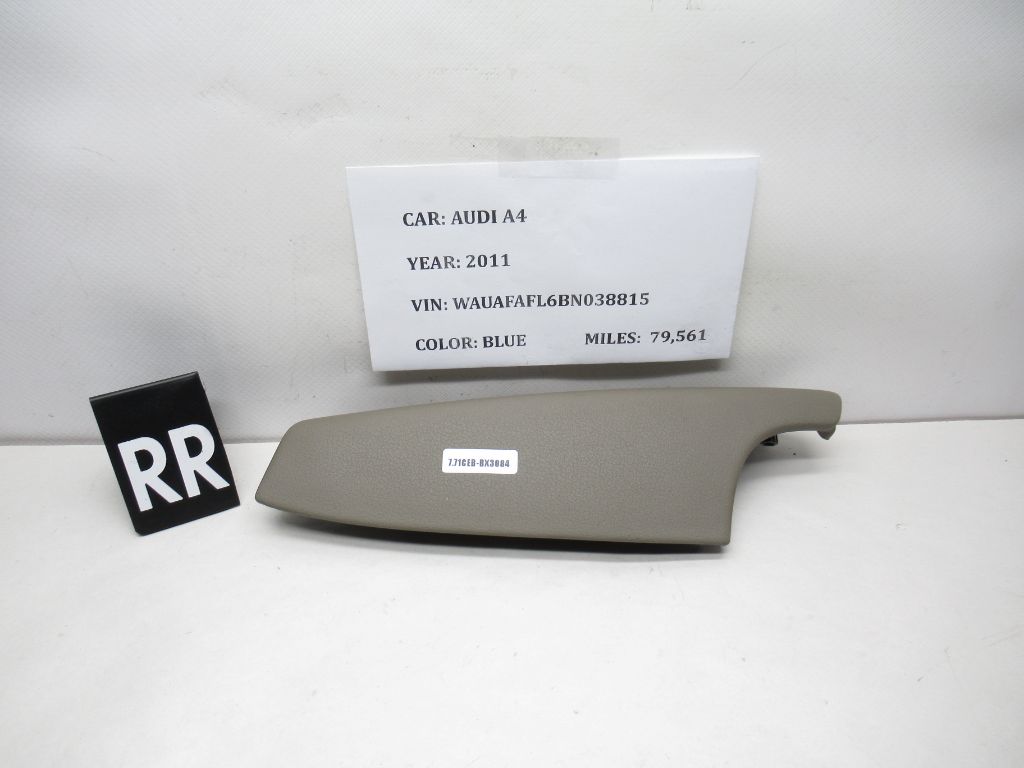 2011-2016 AUDI A4REAR Right DOOR Panel Armrest 8K0867374 OEM