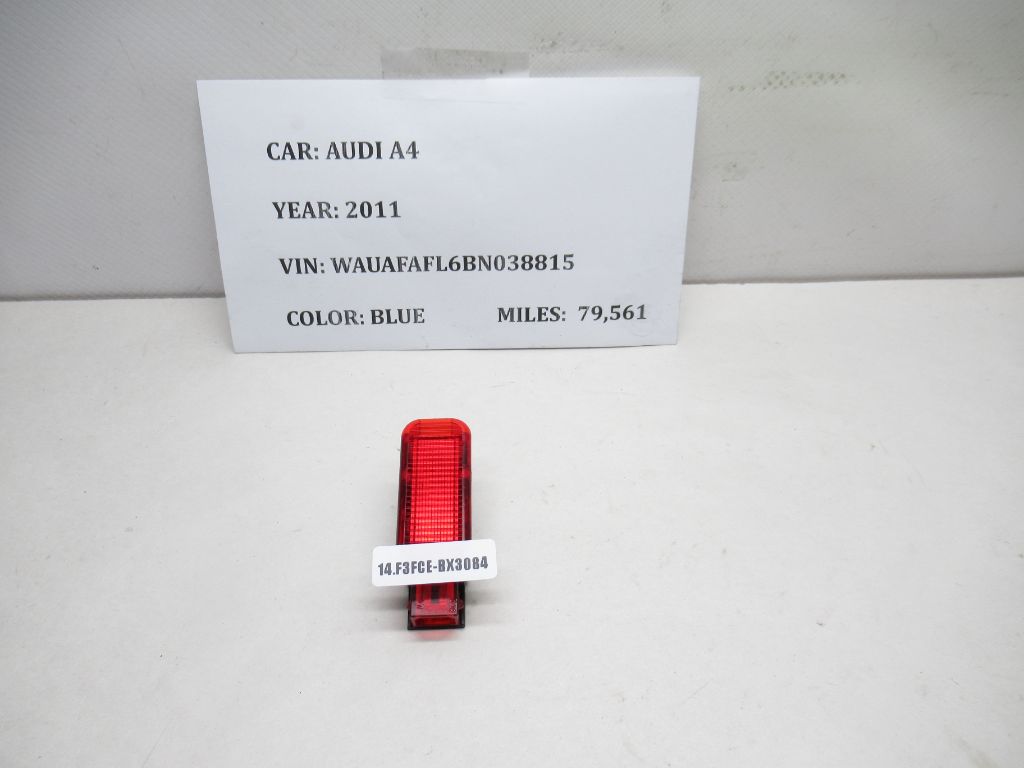 2011-2014 AUDI A4 Door Panel Red Reflector Light Lamp 6Y0947411 OEM