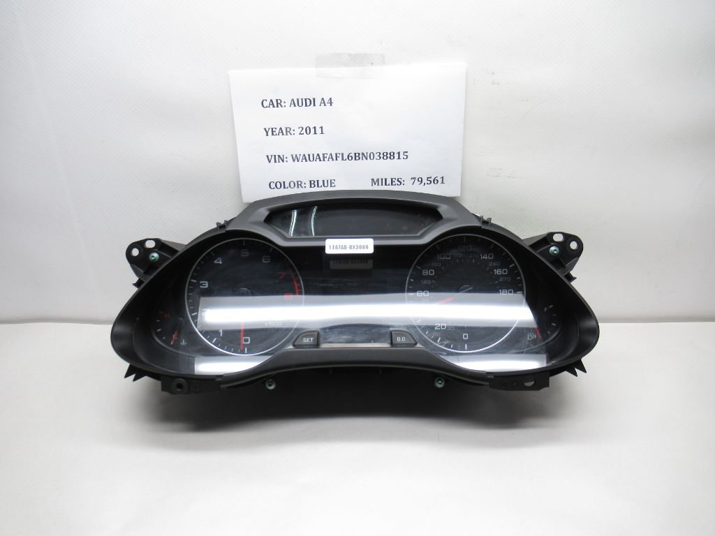 2011-2012 Audi A4 Speedometer Instrument Cluster 8K0920950H OEM