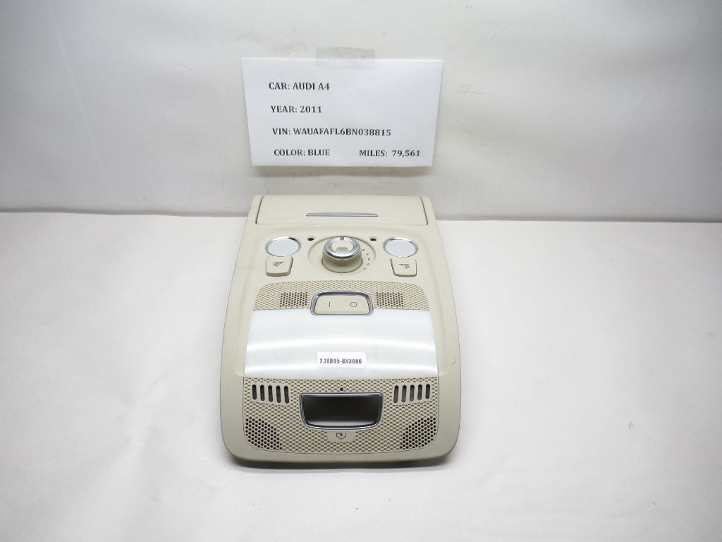 2011-2012 Audi A4 Interior Console Dome Light 8T0947135H OEM