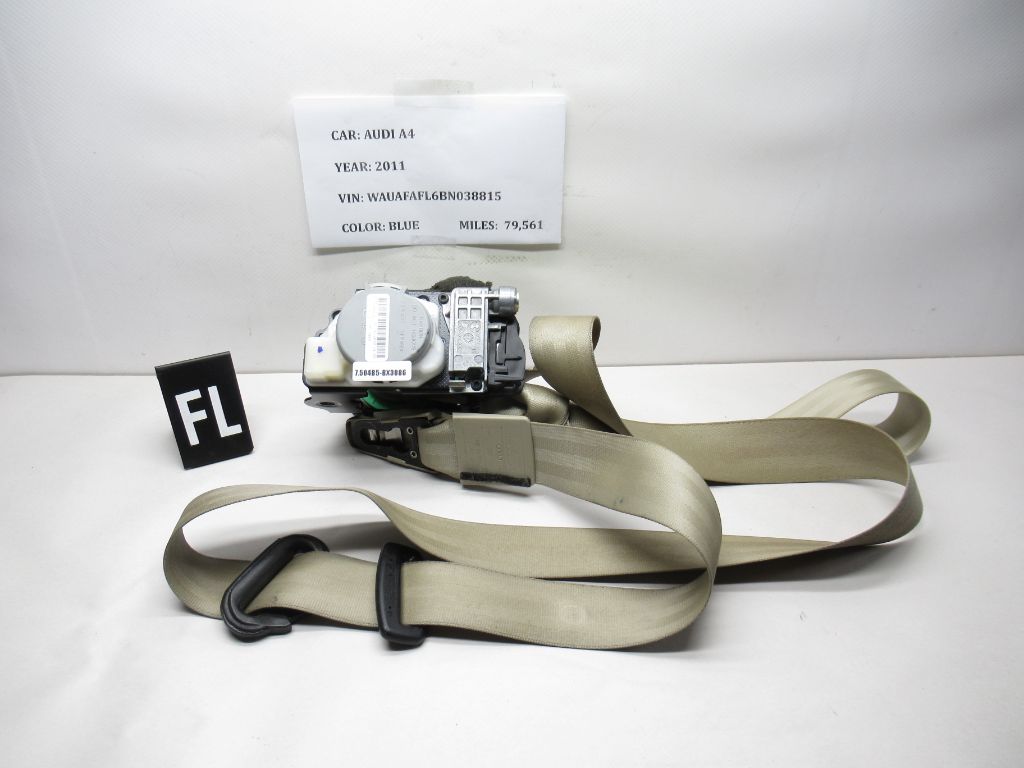 2011-2012 AUDI A4 Front Left Seatbelt SEAT BELT Retractor 8K1857705J OEM