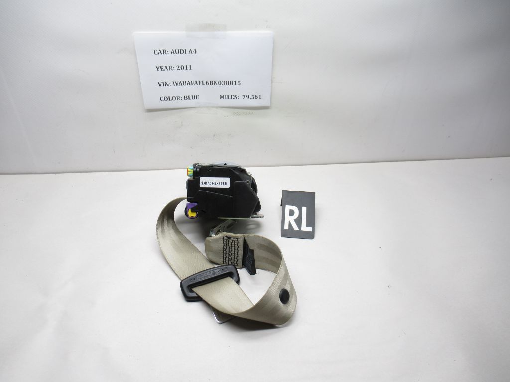 2011-2012 Audi A4 Left Rear Seatbelt Retractor 8T0857805 OEM