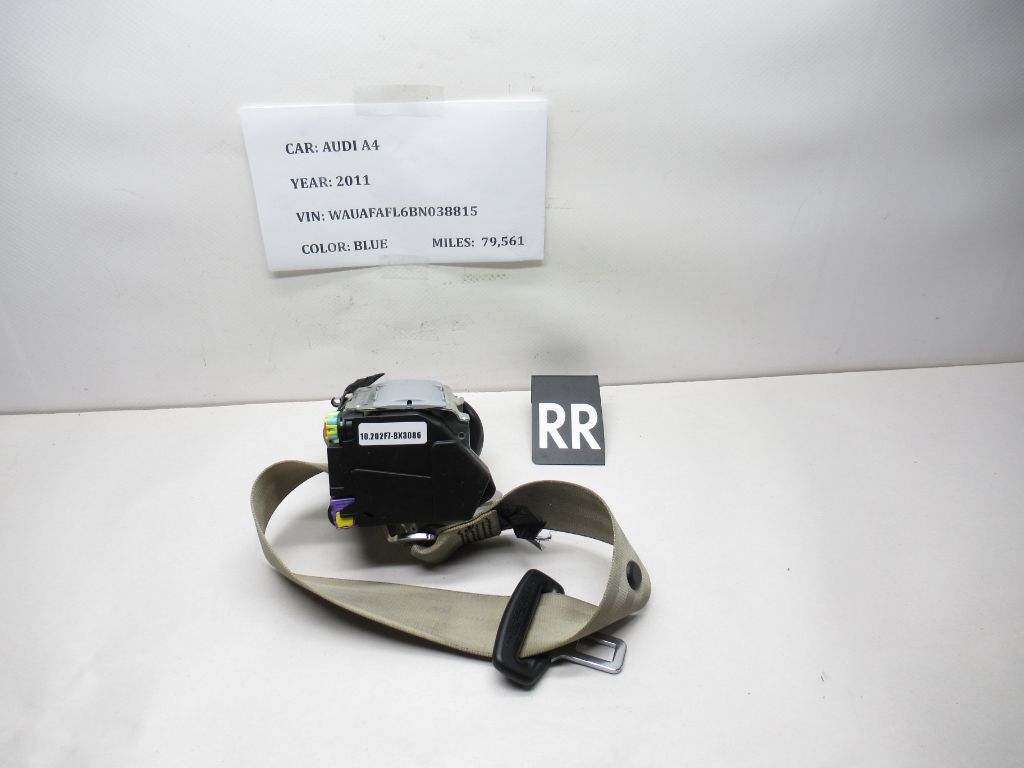 2011-2012 Audi A4 Right Rear Seatbelt Retractor 8T0857805 OEM