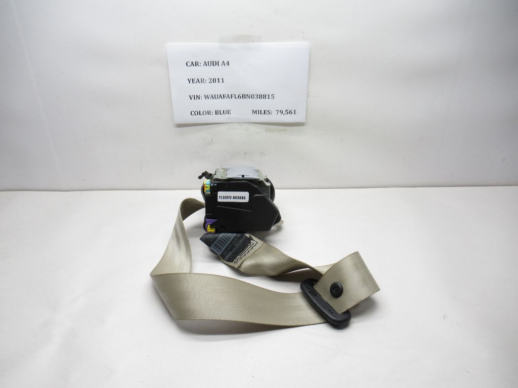 2011-2012 Audi A4 Rear Center Seat Belt Retractor 8K5857807 OEM