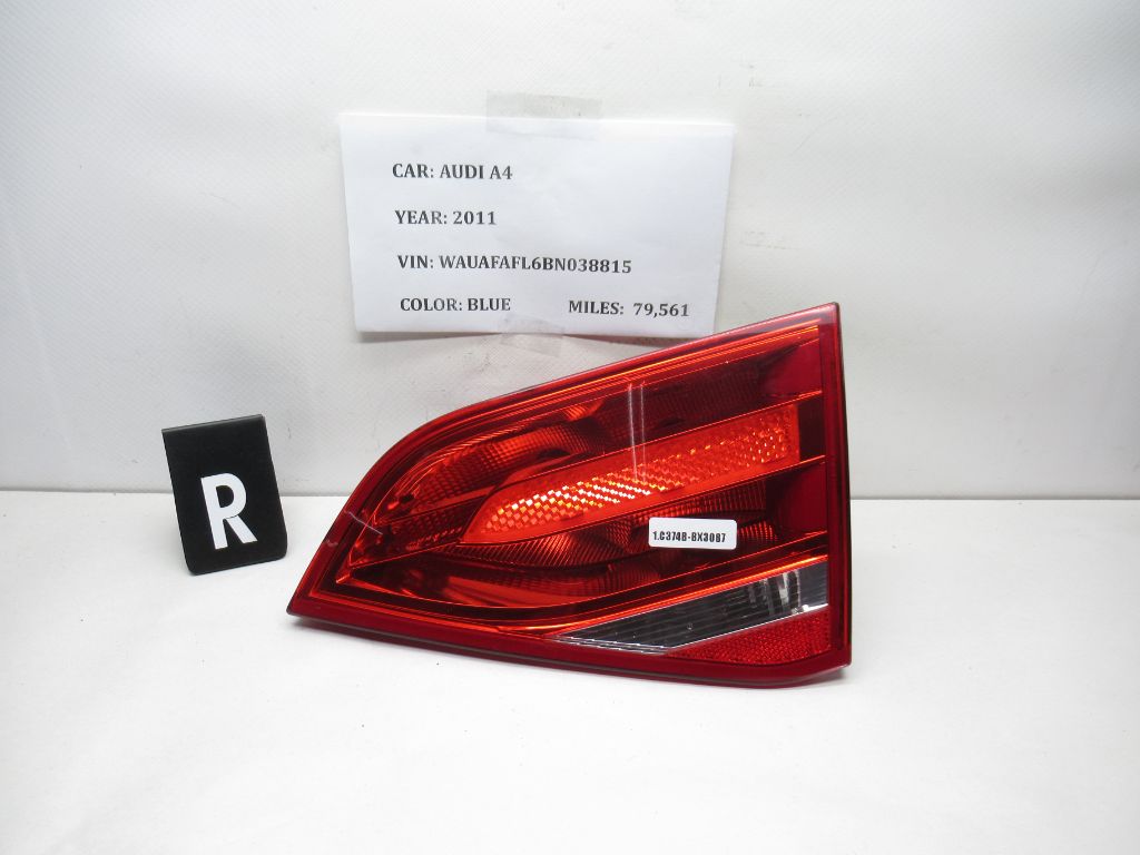2010-2012 AUDI A4 Rear Right Inner Tail Light 8K5945094E OEM