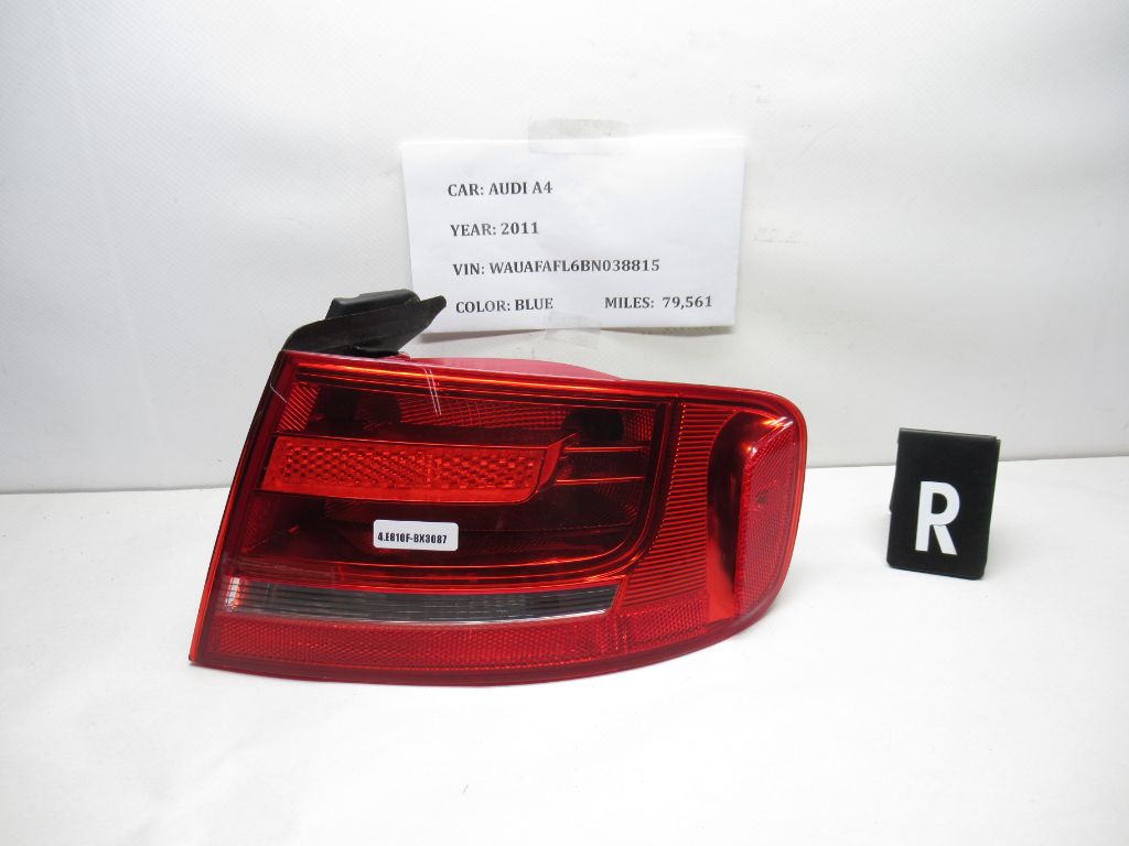 2010-2012 Audi A4 Right Tail Light Lamp 8K5945096E OEM