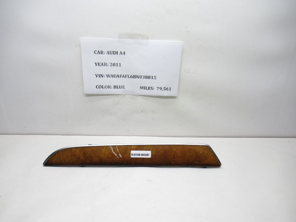 2009-2012 AUDI A4 Dash Trim Panel 8K1853190G OEM