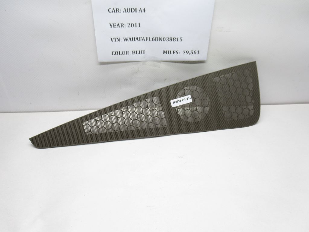 2010-2012 Audi A4 Front Upper Center Dash Speaker Trim Cover 8T1819636 OEM