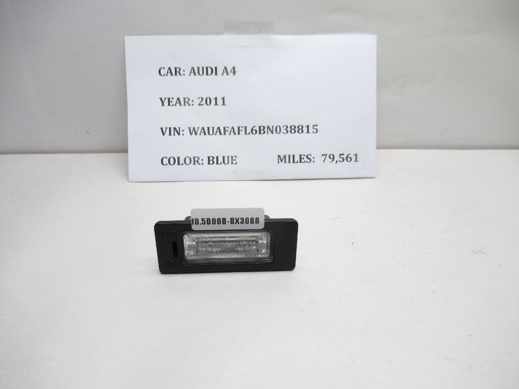 2009-2012 AUDI A4 Q5 REAR License Plate Light 8T0943021 OEM