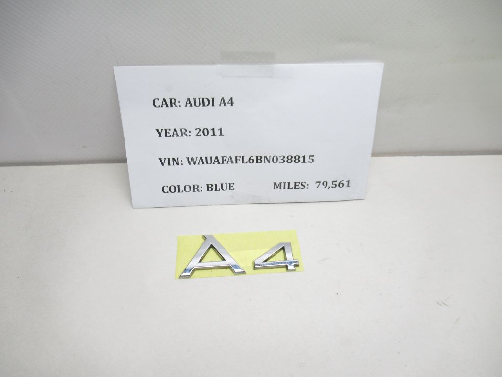 2009-2011 Audi A4 Emblem Logo Letters Badge OEM
