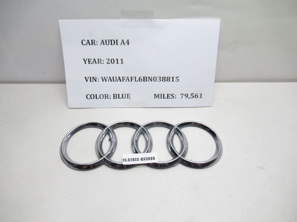 2009-2012 Audi A4 S4 Rear Trunk Badge Emblem 8T0853742B OEM