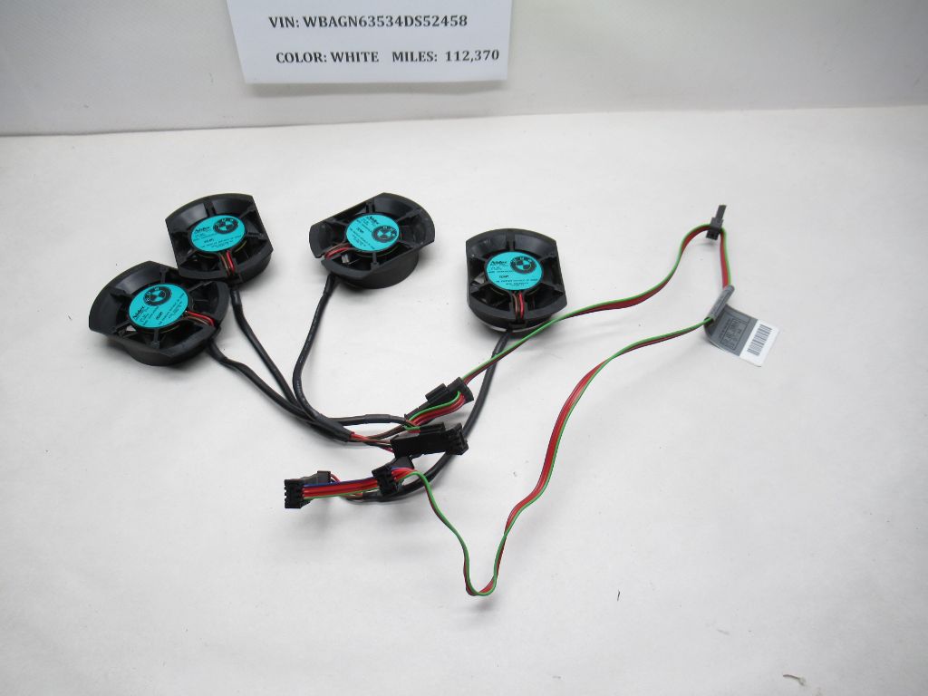 2002-2005 BMW 745Li Front Seat Upper Cooling Fan Motors Set 7021636 OEM