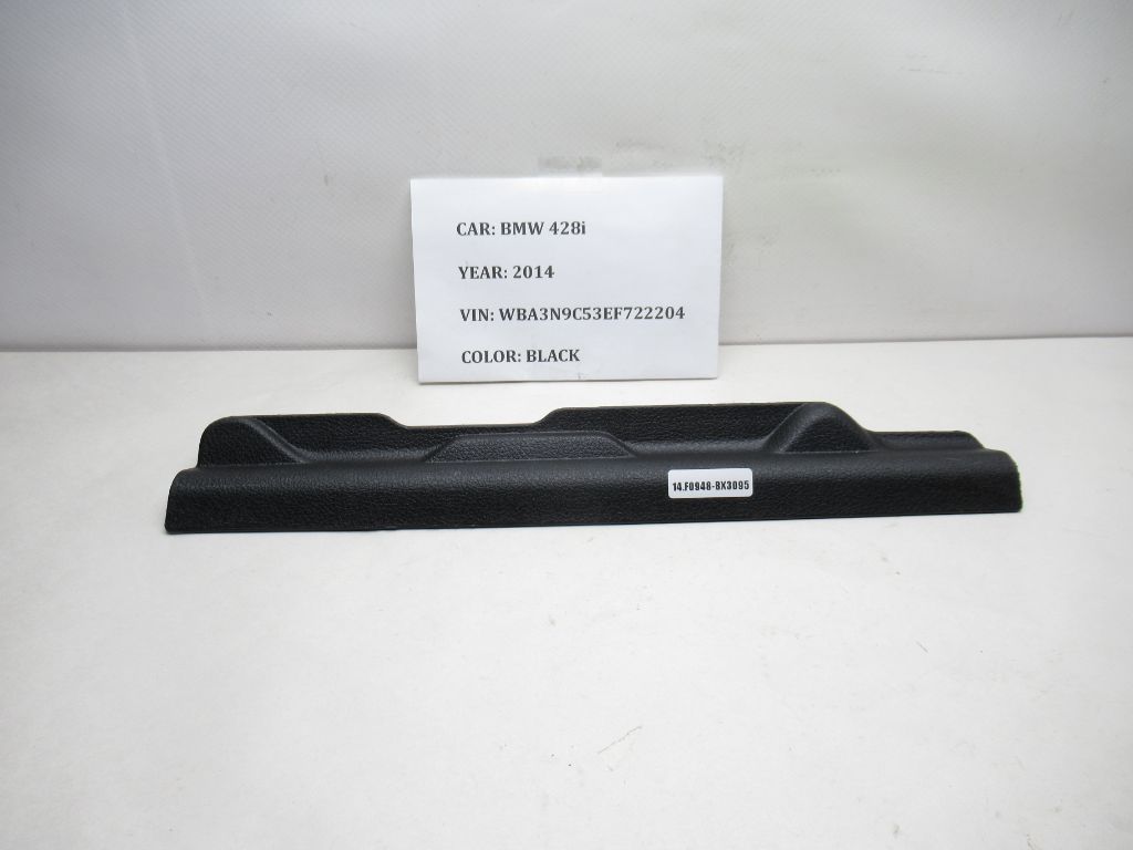 2014-2016 BMW 428i Front Right Lower Seat Track Rail Trim Cover 7243558 OEM