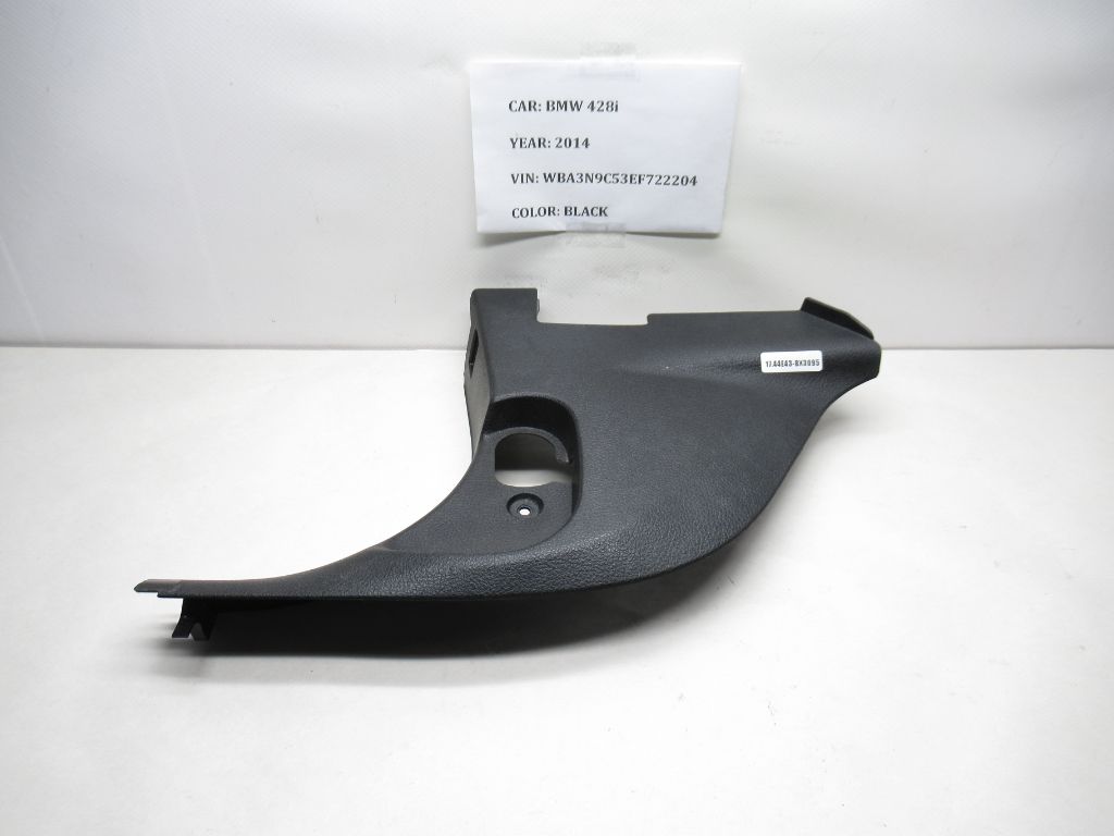 14-16 BMW 428i F32 Front Left Kick Sill Scuff Lower Plate Trim Panel 7315129 OEM