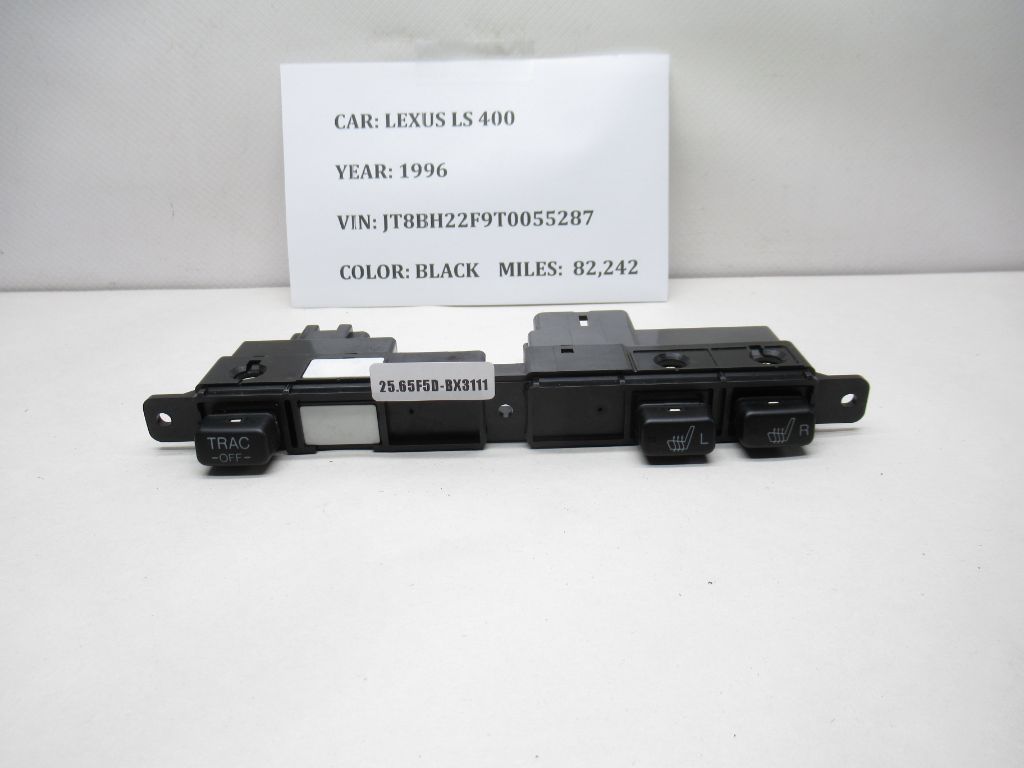 1996-2000 Lexus LS400 Heated Seat VSC Traction Control Switch Panel 758159 OEM