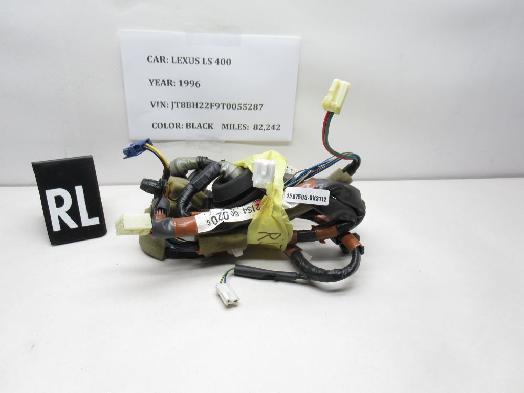 95-97 Lexus LS400 XF20 Rear Left Door Wire Harness 82154-50020 OEM