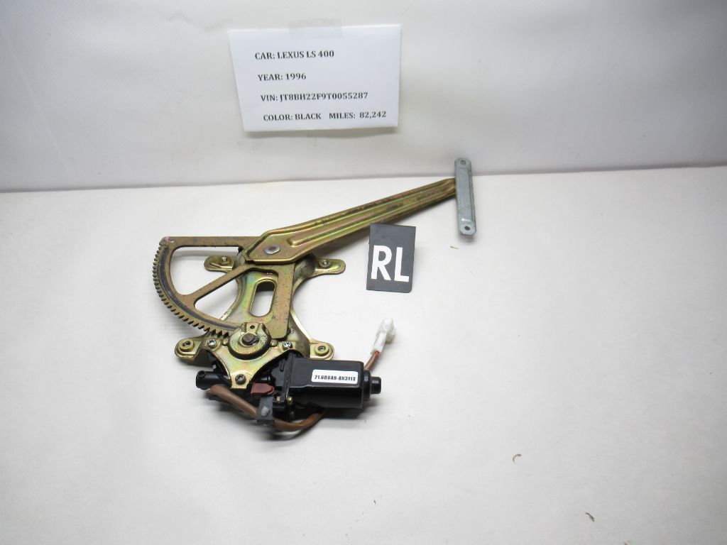 95-00 Lexus LS400 Left Rear Door Power Window Regulator Motor 85710-50050 OEM