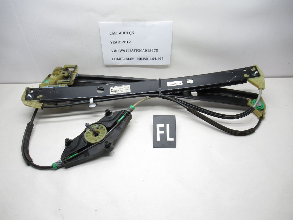 2009-2017 Audi Q5  Front Left Window Regulator 8R0837461G OEM