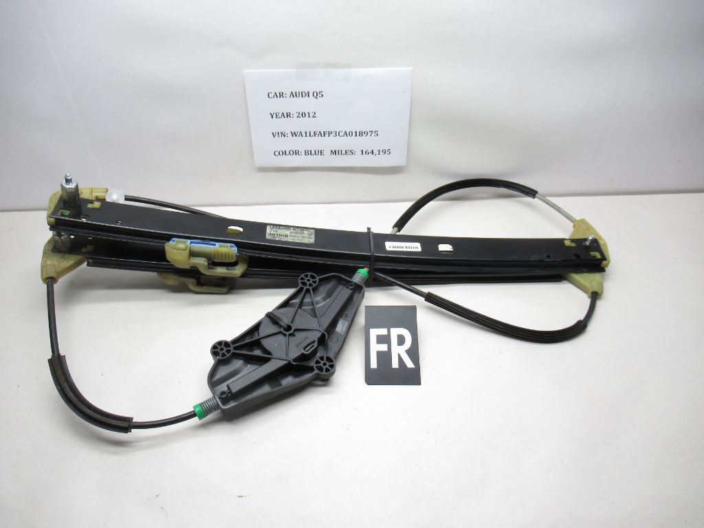 2009-2017 AUDI Q5 Front Right Window Regulator 8R0837462G OEM