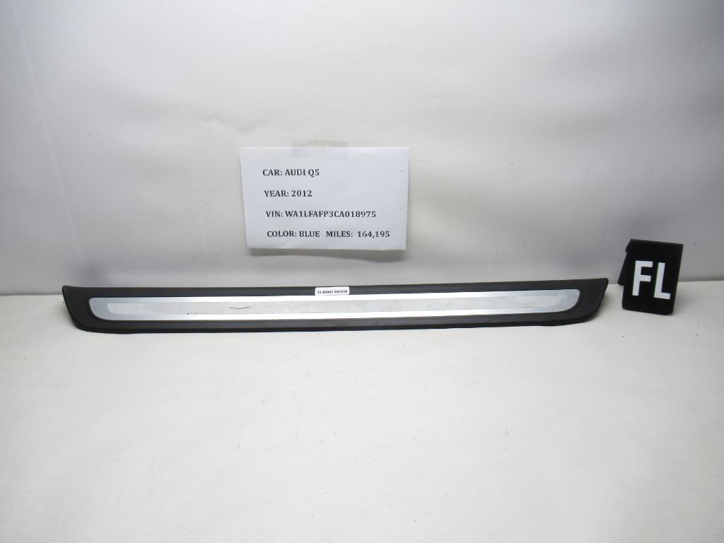 10-15 AUDI Q5 Front Left Door Sill Scuff Step Plate Trim Cover 8R0853373A OEM