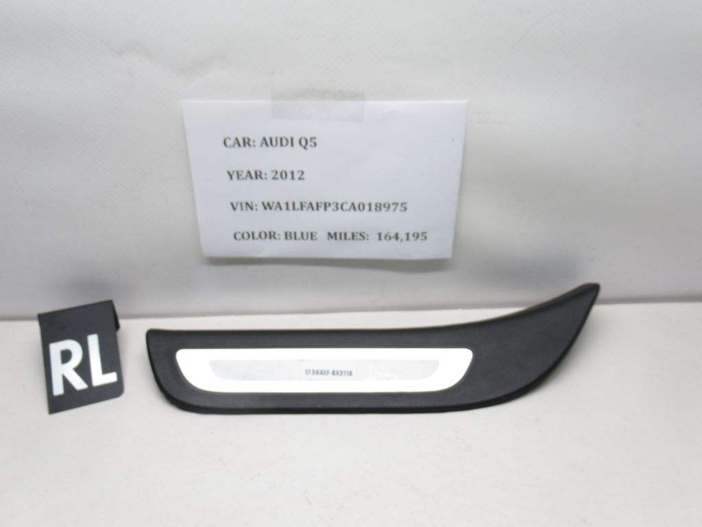 2010-2015 Audi Q5 Rear Left Driver Side Door Sill Scuff Plate 8R0853375 OEM