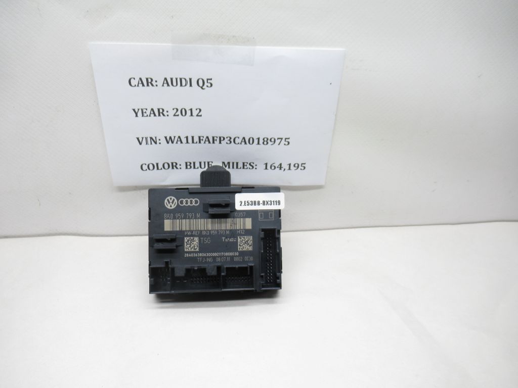 2009-2012 AUDI Q5 Front Left Door Window Control Module 8K0959793M OEM