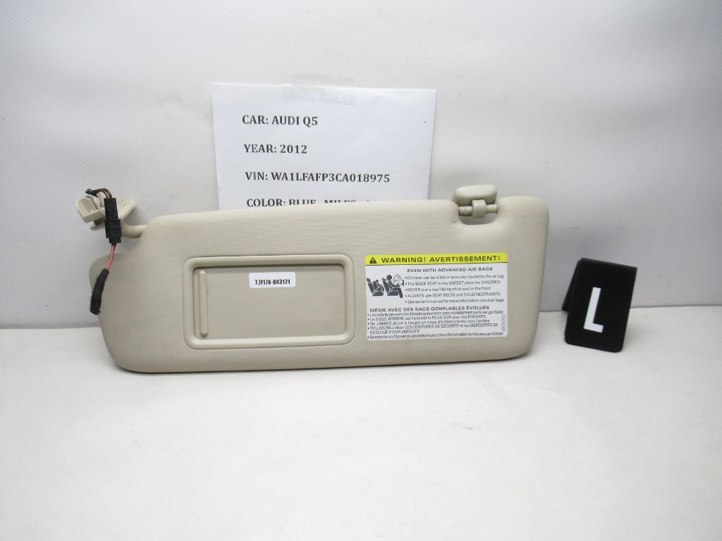 2009-2016 AUDI Q5 Left Side Sun Visor Mirror 8K0857551 OEM