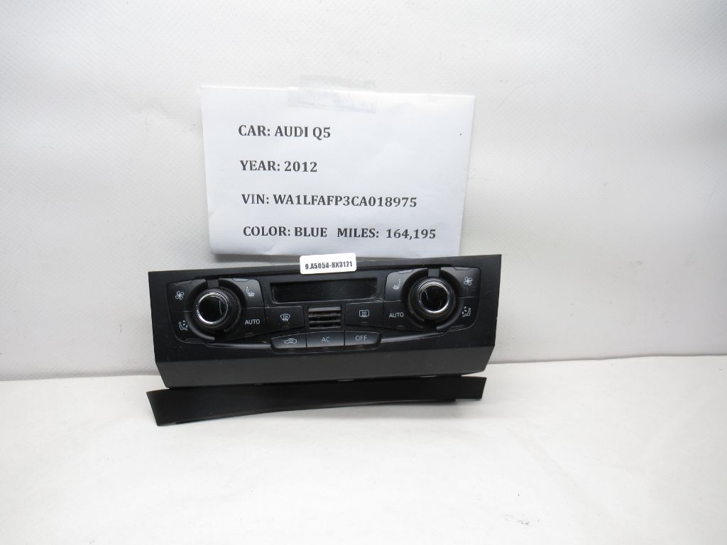 2009-2012 Audi Q5 Heater AC Air Temperature Control Panel 8T1820043AQ OEM