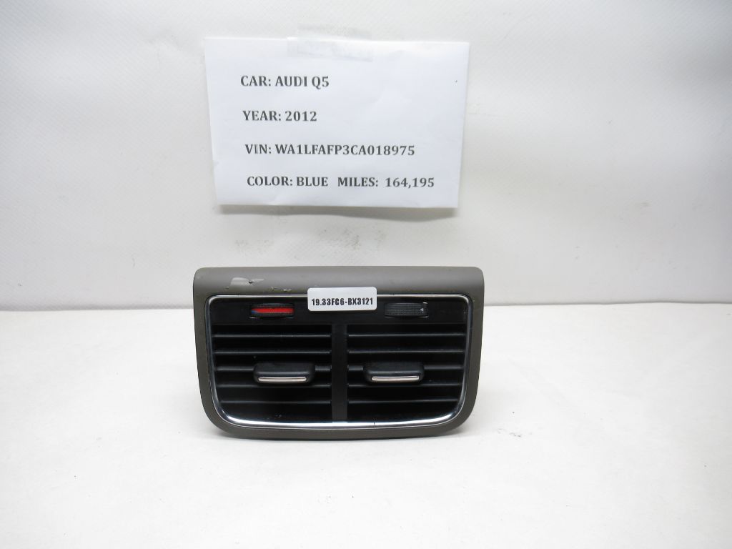 2009-2012 Audi Q5 Rear Center Console Trim Air Vent 8K0819203E OEM