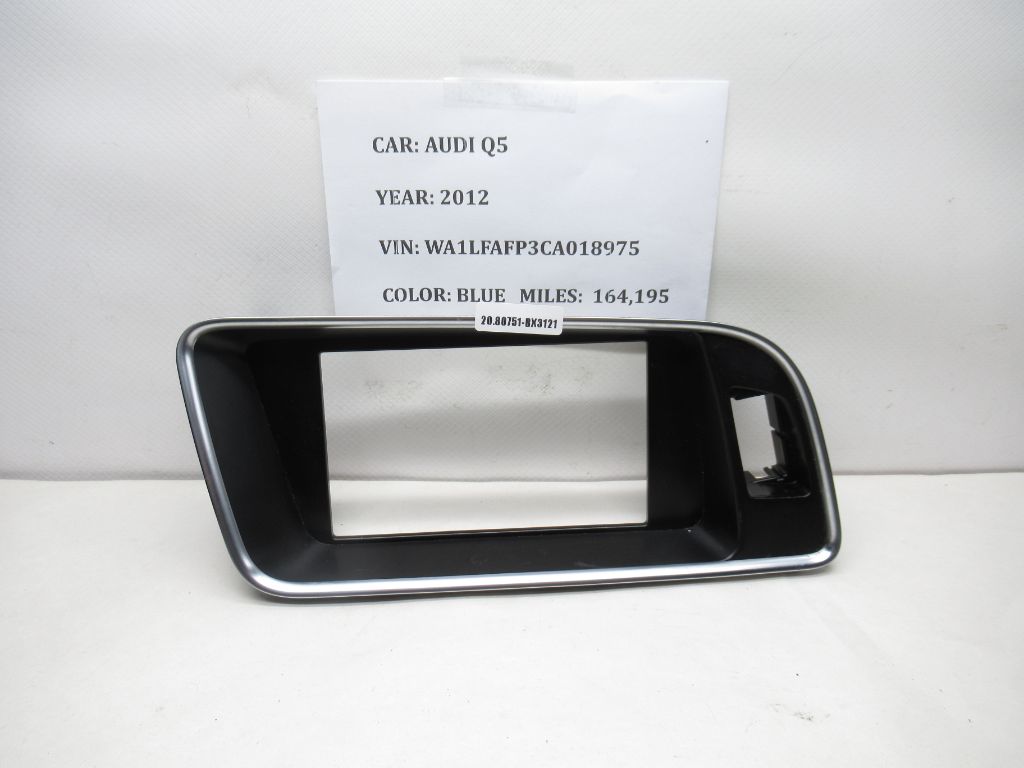 2009-2017 AUDI Q5 Center Dash Display Trim Bezel 8R1857186P OEM