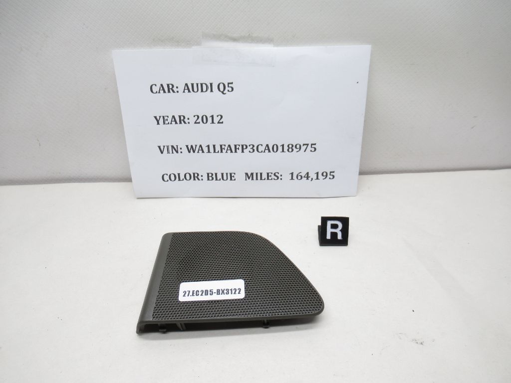 2009-2017 AUDI Q5 REAR Right DOOR Tweeter Speaker Cover Grille 8R0035410 OEM