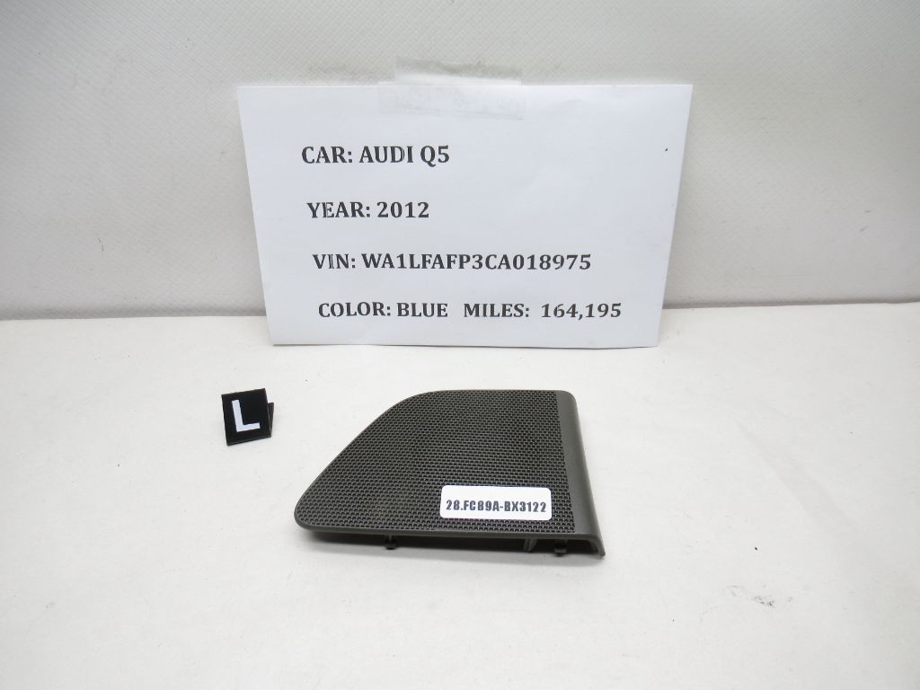 2009-2017 AUDI Q5 REAR LEFT DOOR Tweeter Speaker Cover Grille 8R0035409 OEM