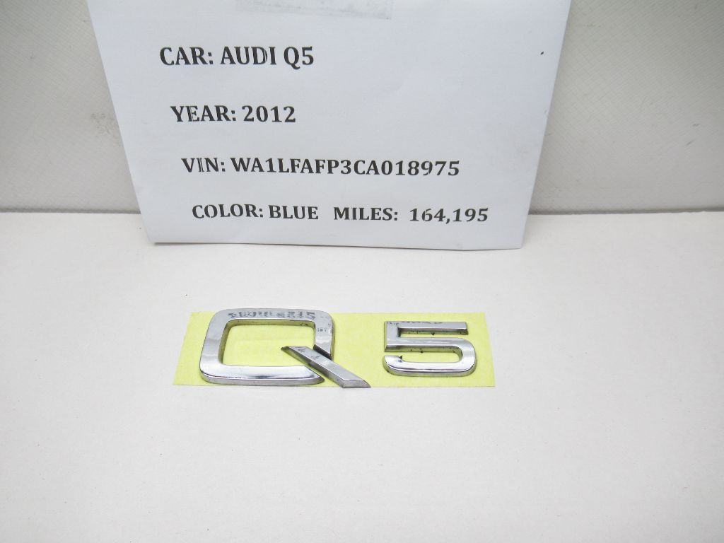 2009-2012 AUDI Q5 Chrome Emblem Badge Logo Symbol OEM