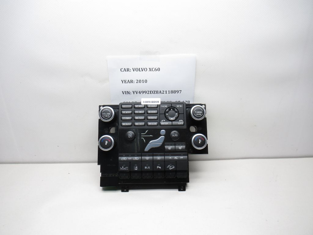 10-11 Volvo XC60 Radio/Heater Control Panel CCM 30782904 OEM