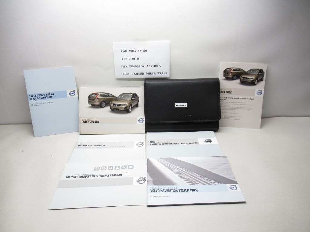 2010 Volvo XC60 Owner's Manual Package OEM