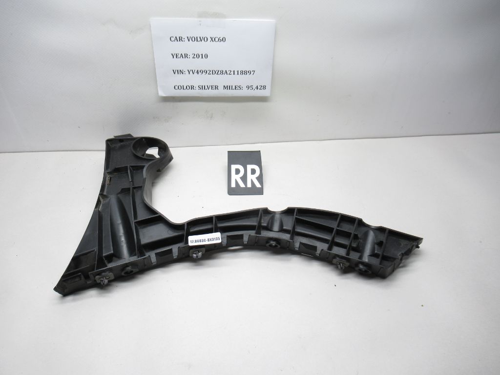 10-13 Volvo XC60 Rear Right Bumper Outer Mount Bracket 30764698 OEM