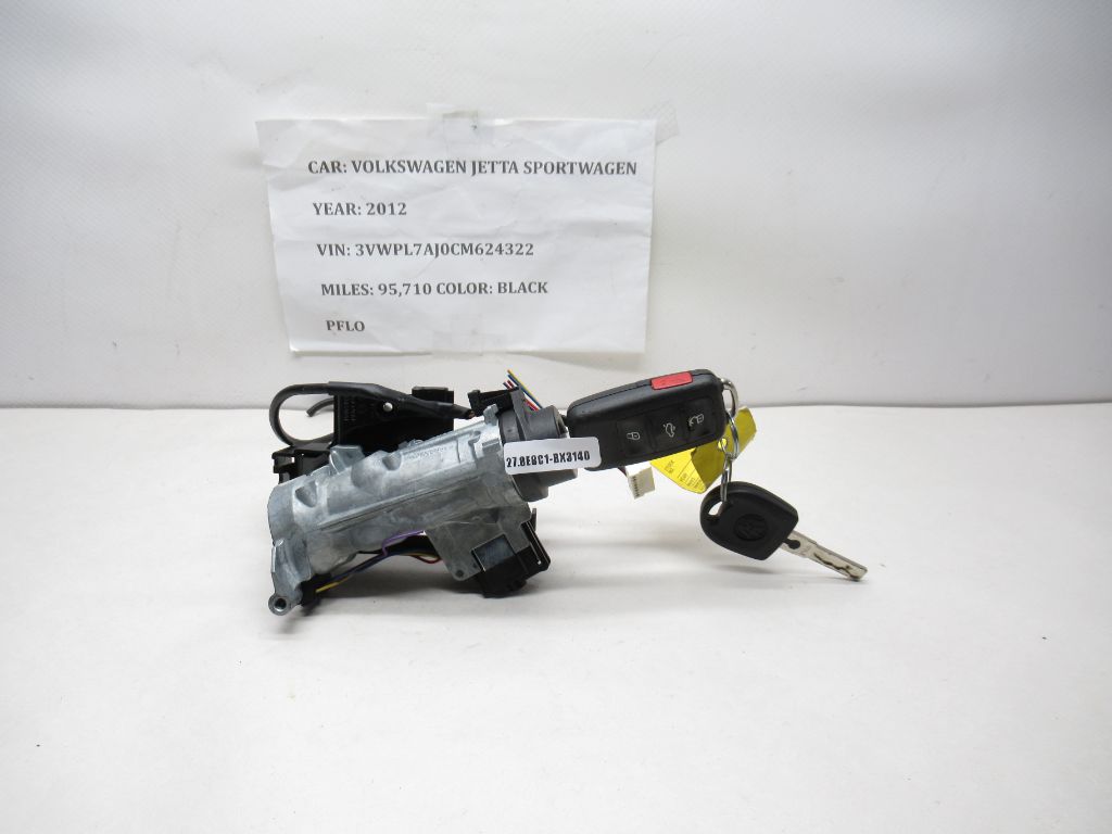 2012 Volkswagen Jetta SPORTWAGEN Ignition Switch w / Key 1K0953527D OEM