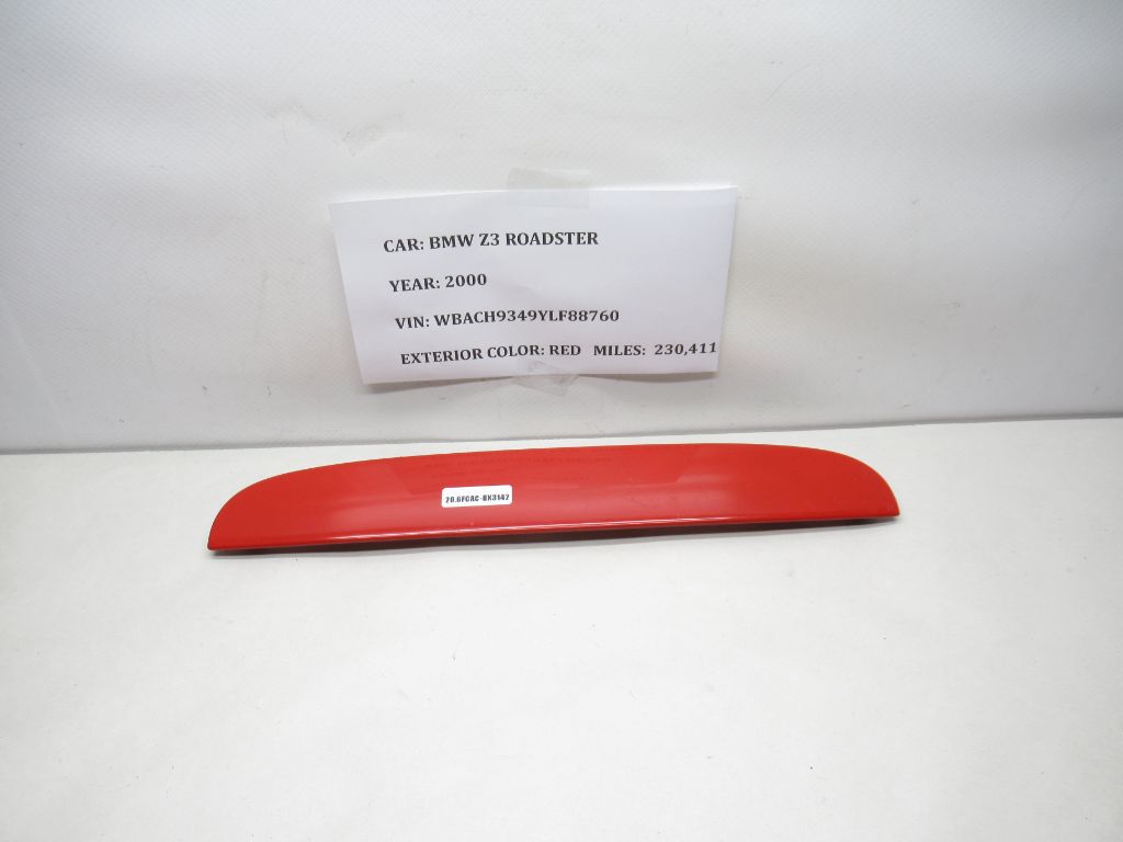 1999-2002 BMW E36 Z3 Silver Trunk Third Brake Light Lamp Cover 8410754 OEM