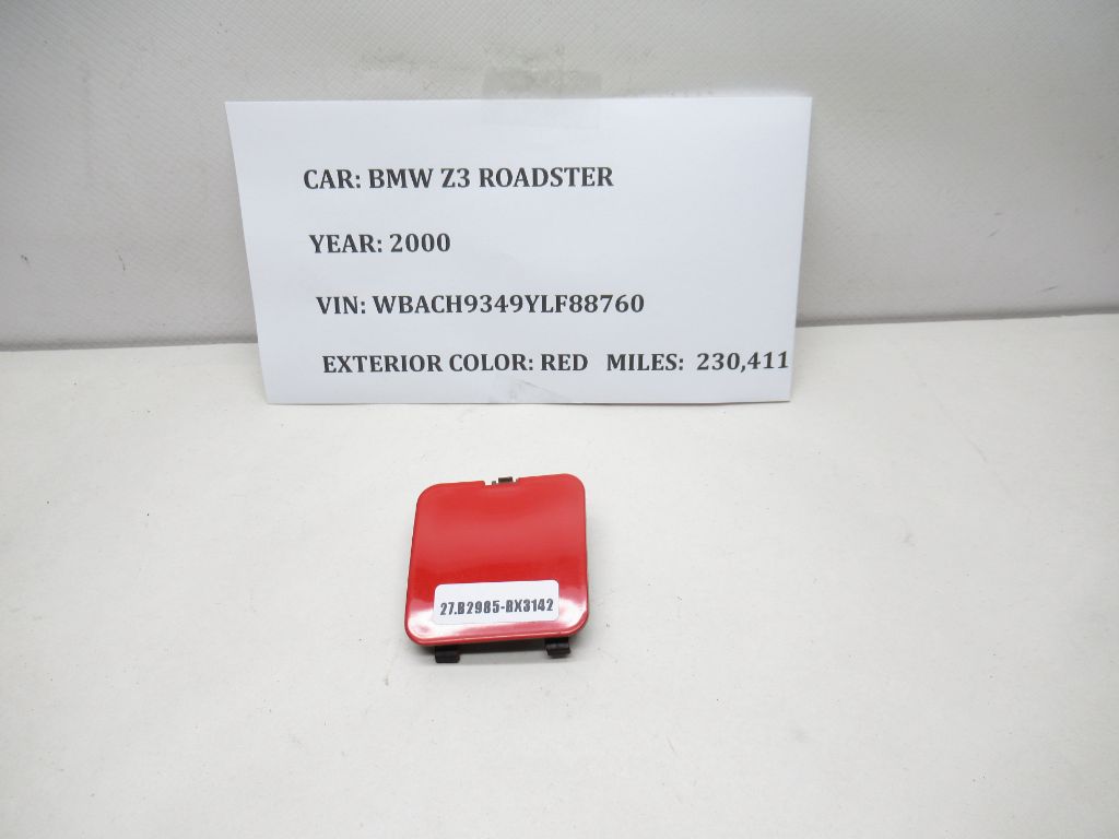 1996-2000 BMW Z3 Rear Tow Hook Cap Cover Trim Red 51118397170 OEM