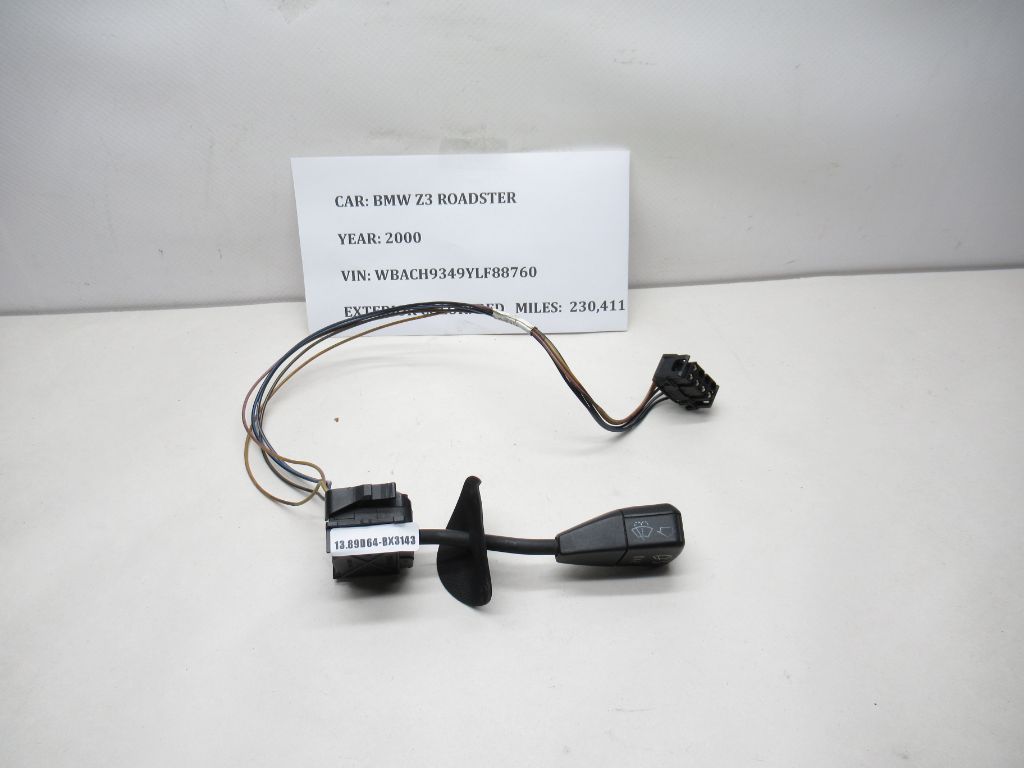 96-02 BMW Z3 Column Switch Wiper Roadster Without Headlamp Washers 83609153 OEM