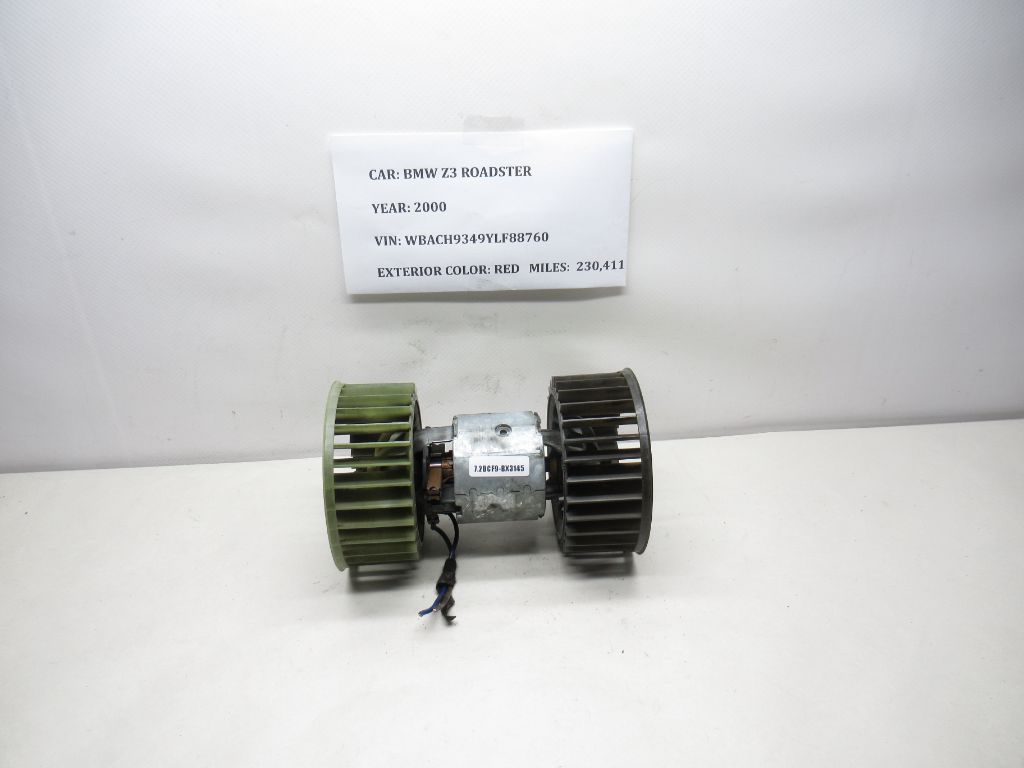 96-02 BMW Z3 ROADSTER Bosch Heater Blower Motor 0130111110 OEM