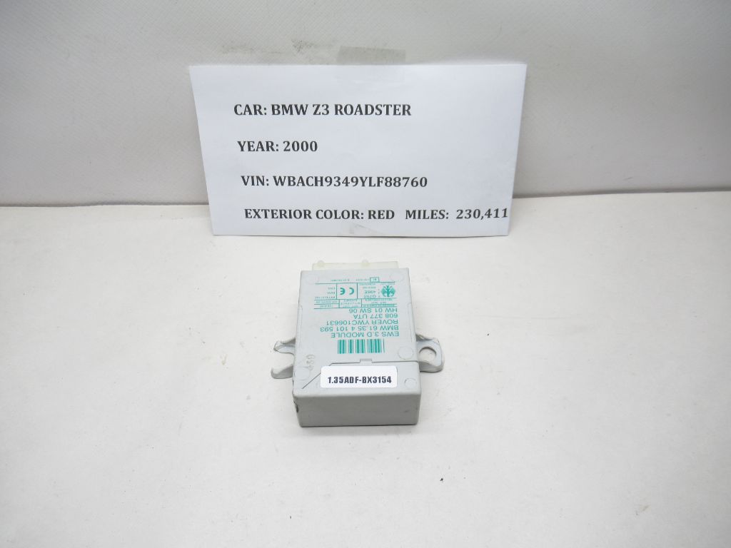 00-02 BMW Z3 E36 Anti Theft Immobilizer Control Module 61354101593 OEM