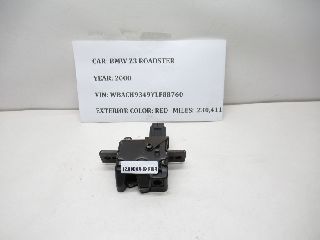 1996-2002 BMW Z3 Rear Trunk Lid Lock Latch Actuator 19446900 OEM