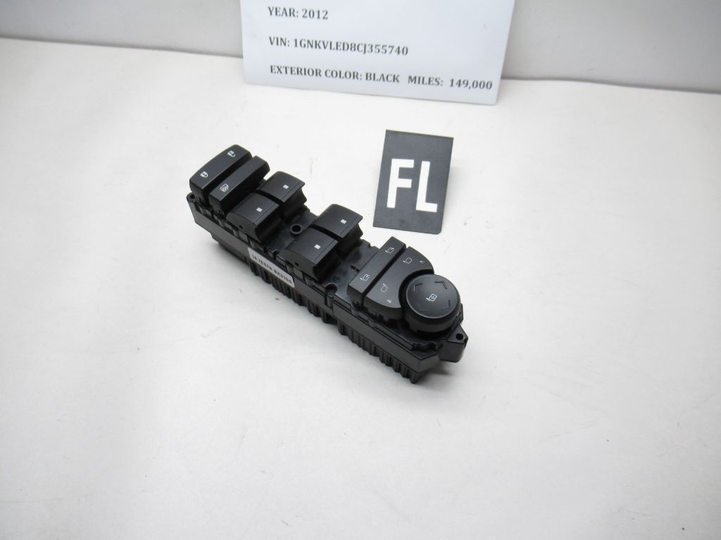 12-17 Chevrolet Traverse Front Left Window Switch 22772752AA OEM