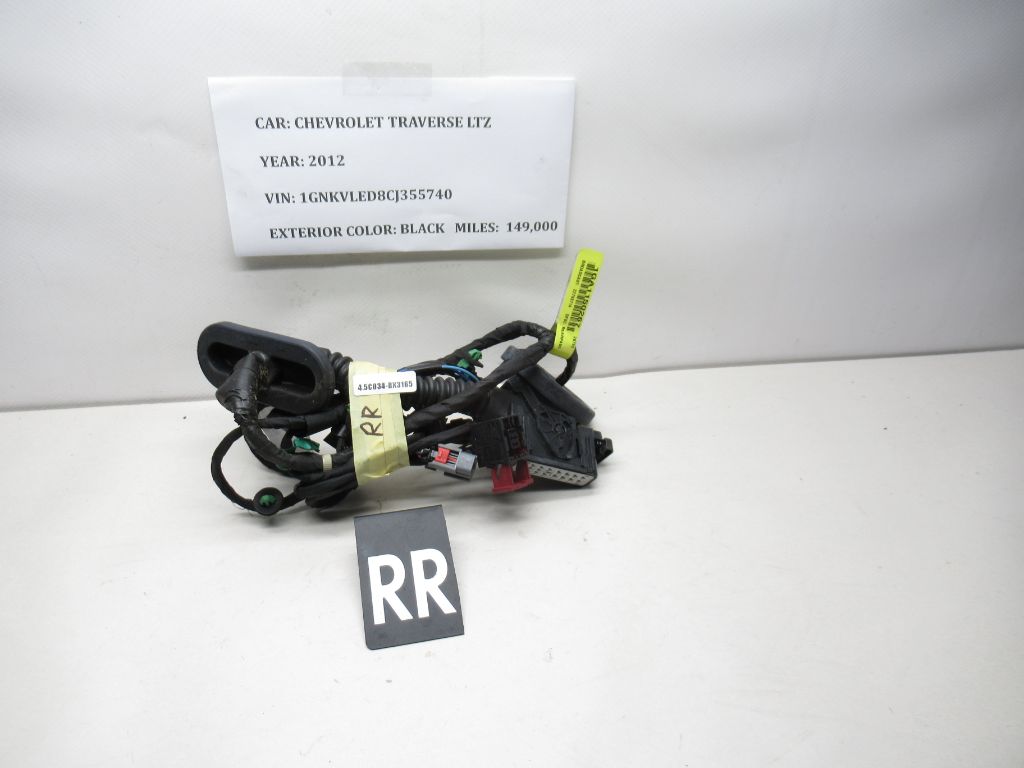 09-12 Chevy Traverse Rear Right Side Door Wire Harness Wiring 22793714 OEM