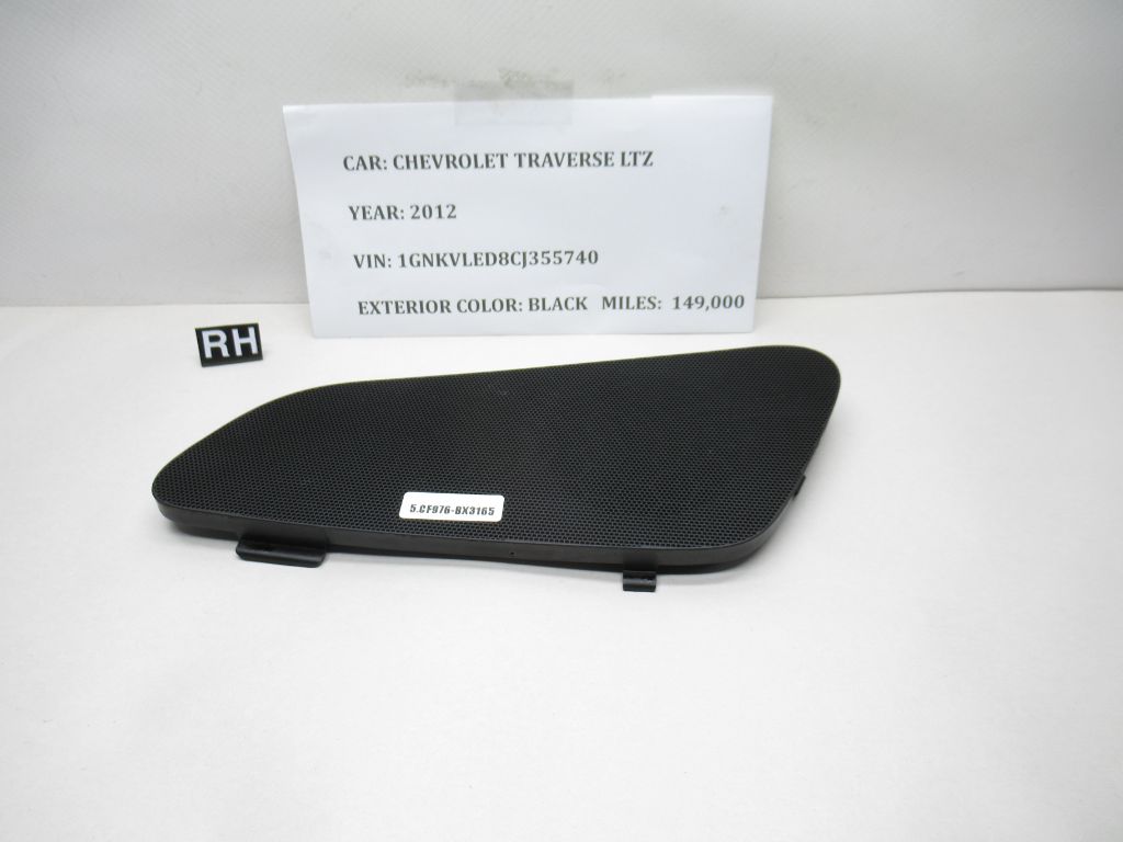 2009-2017 Chevrolet Traverse Right Hand Quarter Panel Speaker Trim 25865712 OEM