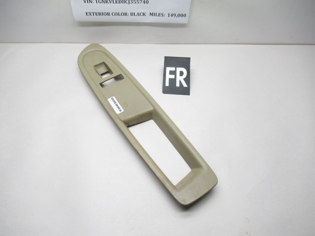 09-12 Chevrolet Traverse Front Right Window Switch Bezel Cover Trim 25868362 OEM