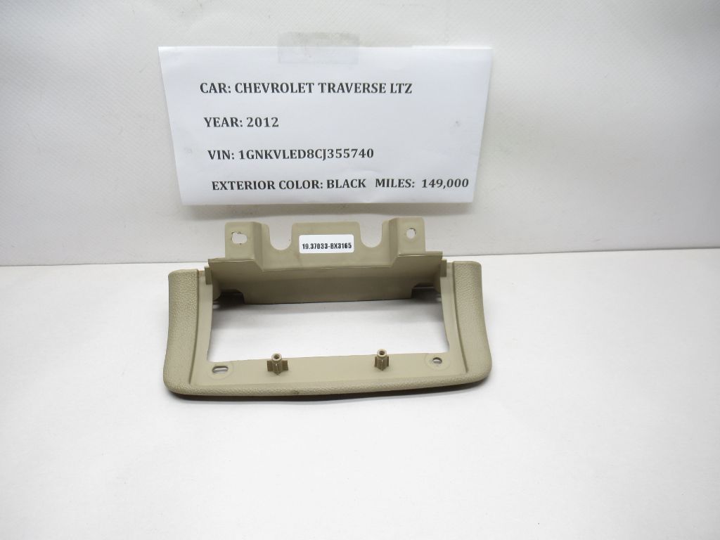 09-12 Chevy Traverse Console Plastic Trim Piece 20980521 OEM